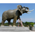 decoración pública al aire libre de metal escultura grande de elefante de bronce